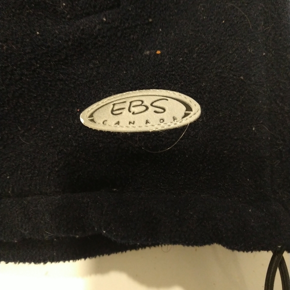English bay fleece S blue Canada made measurement good condition native embroide - Picture 6 of 11